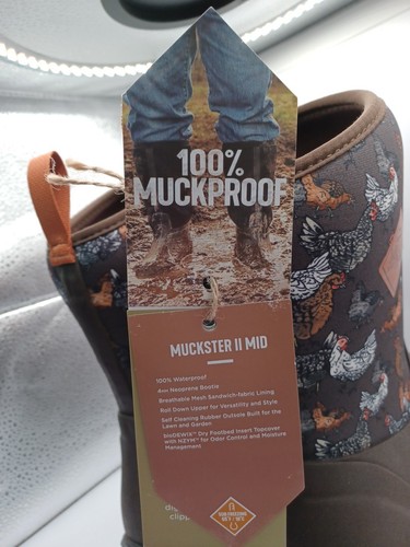 NEW Muck Ladies Muckster II Rooster Brown Mid Boots-Size 10 M - Picture 14 of 22