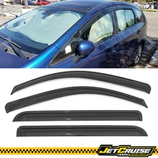 Fits 12-18 Toyota Prius V Tape On Window Visors Rain Sun Guard Deflector 4PCS