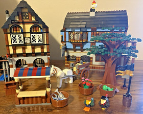 LEGO Castle Medieval Market Village (10193) - Incomplete