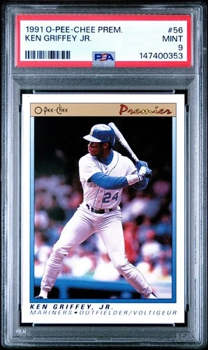 1991 O-Pee-Chee Premier Ken Griffey Jr #56 PSA 9 Mint
