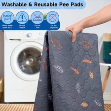 Reusable Waterproof Dog Pee Pads, Heavy Absorbency, Non-Slip - 2 Pack