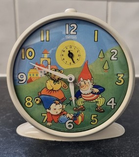 Smiths Vintage Noddy and Big Ears Alarm Clock. Fully Working. Please Look. 99p