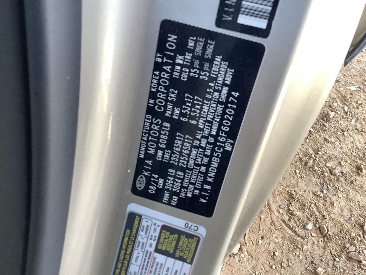 Console Front Floor Fits 15-18 SEDONA 4649304 thumbnail 20