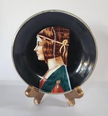 BEATRICE D'ESTE Porcelain Portrait Plate, Made in Italy