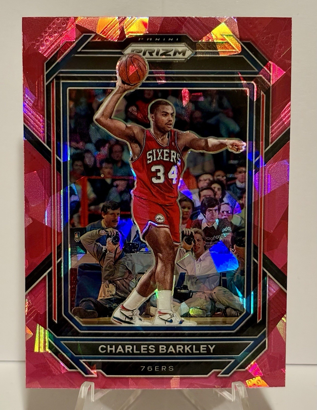 2022-23 Panini Prizm Charles Barkley #300 Pink Cracked Ice