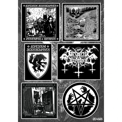 Satanic Warmaster Albums Sticker Pack Strength & Honour Exultation