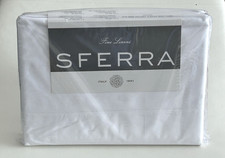 Sferra Gino Queen Sheetset White 100 Cotton Percale
