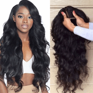 Details about Wavy Peruvian Virgin Human Hair Lace Front Wig Full Lace Wigs with Baby Hair agk