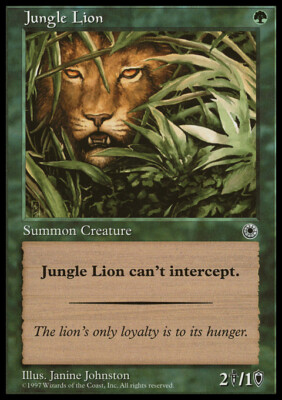 Magic the Gathering MTG Jungle Lion (171) Portal   LP