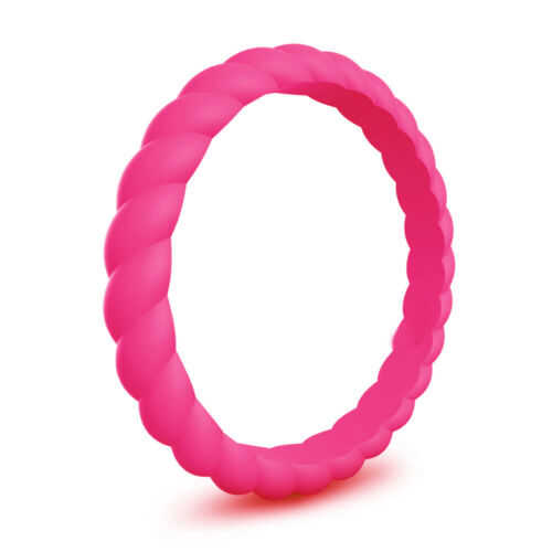 Women Silicone Ring Size 4-10 Flexible Rubber Band Gym Sports Engagement Ring/US - Picture 20 of 24