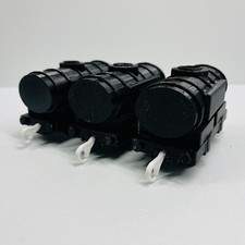 CUSTOM Black Tanker Trains Works on Thomas TrackMaster and TOMY Tracks lot x 3