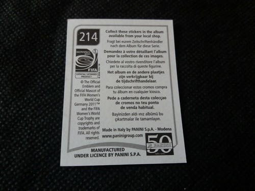 PANINI WM WOMENS 2011 GERMANY STICKER FIGURINA SCEGLI RARE BADGE TEAM 178 -> 335 - Picture 40 of 156