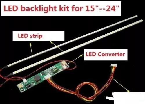 LED BACKLIGHT STRIP KIT Retroilluminazione a Led per lcd Luminosità Regolabile