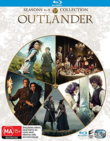 Outlander (Series 1-5) NEW Arthouse Blu-Ray 25-Disc Box Set
