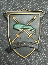 Hard Plastic Badge Green Berets Army of Bosnia and Herzegovina