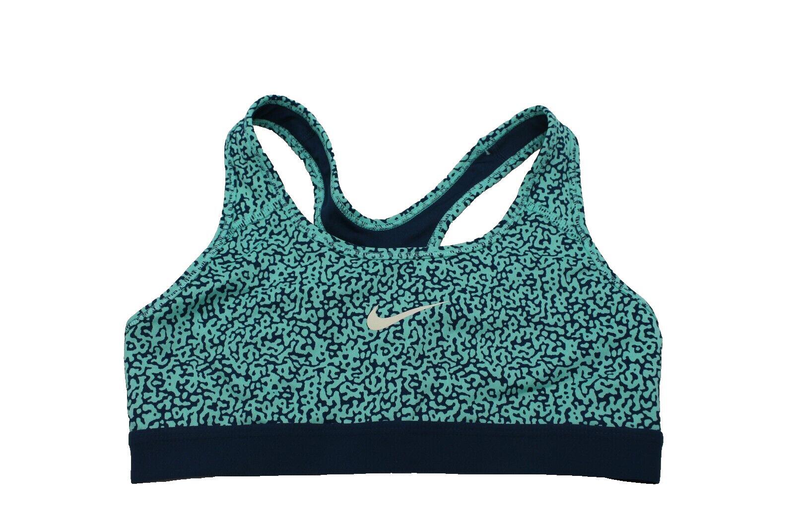 Nike Sports Bra Small Blue Pattern Dri Fit  Active Athletic Bra Size Small-image