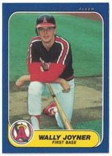 1986 Fleer Update #U-59 Wally Joyner XRC