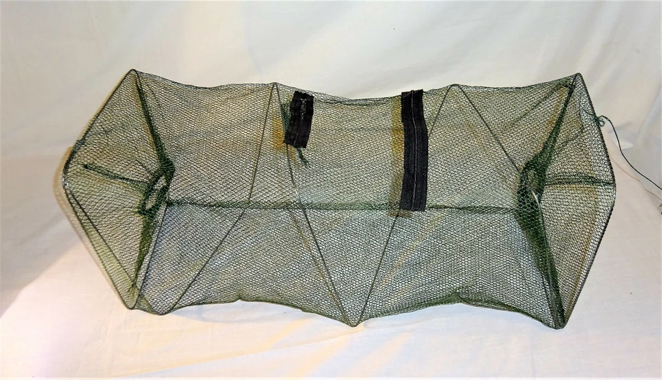 Neu KÖDERFISCHREUSE mit Futterfach Fischreuse Krebsreuse Länge 60 cm - Bild 2 von 2