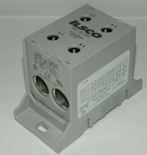 ILSCO PDE-22-250 POWER DISTRIBUTION TERMINAL BLOCK 510 Amp 600V Max