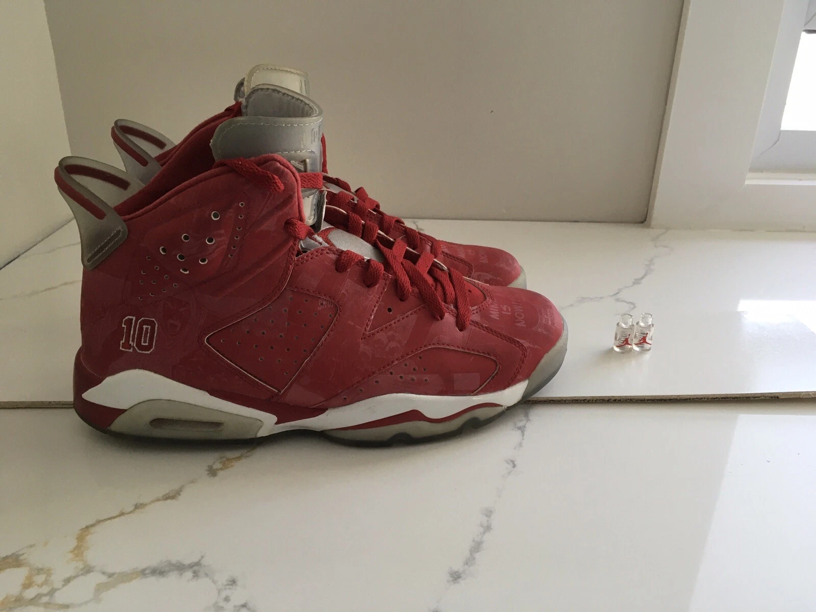 Nike Air Jordan 6 Retro Slam Dunk 2014 taille 9 Chicago Supreme Atmos blanc cassé
