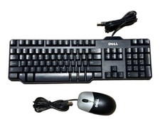 Dell SK 8115 Wired Keyboard - Black Keyboard And Mouse - USB Wired