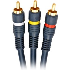 3 ft. Python Home Theater RCA Cable 3-RCA Male to 3-RCA Male STEREN 254-310BL