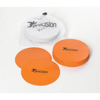 20er Pack 19,5 cm ORANGE flache Gummi Pitch Marker Scheiben - Ultra Slim Outdoor Sport