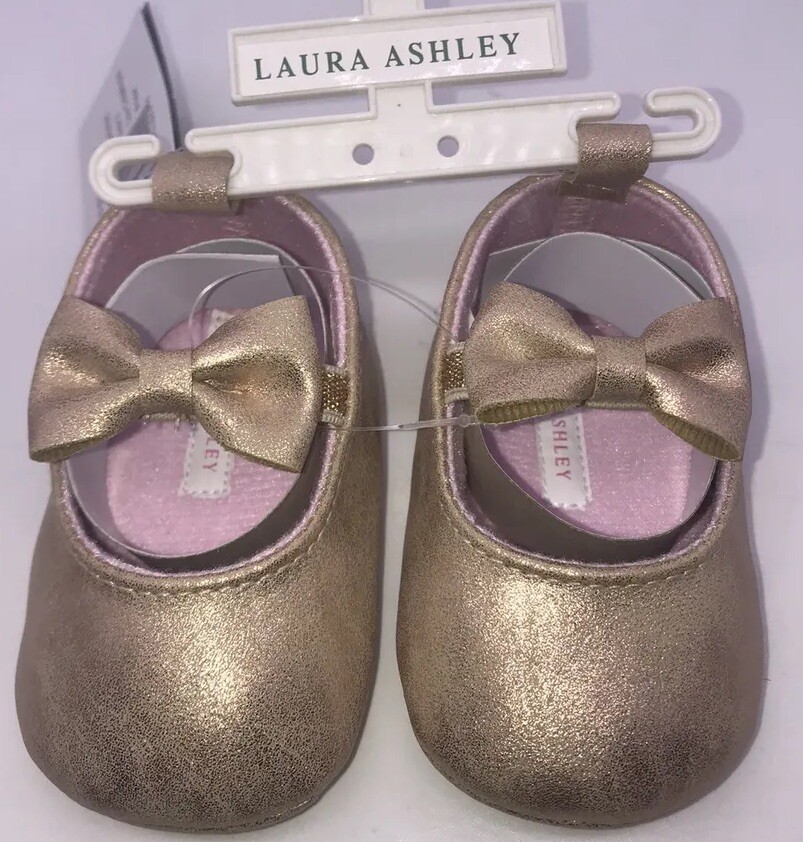 Valentines INFANT Sz2 ballet Baby Champagne Soft Crib Shoes BABY  SHOWER/Dress - Main Image