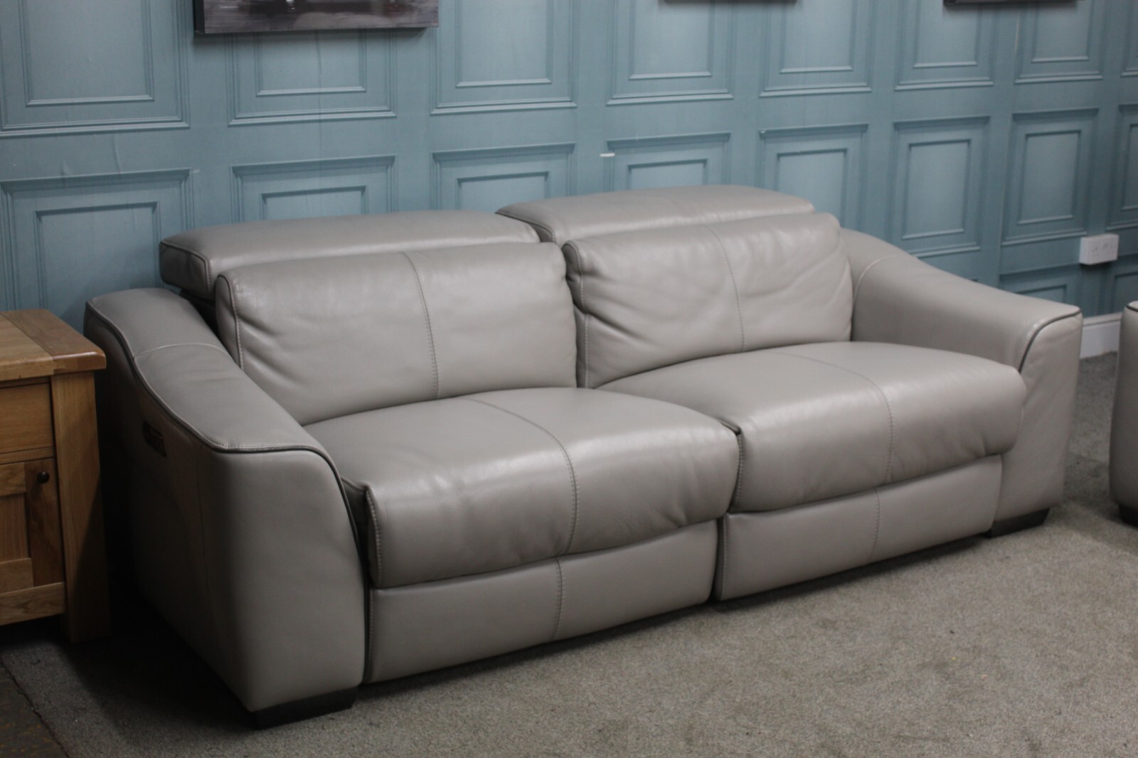 XAVIER, ELIXIR, ELECTRIC RECLINER PAIR OF 3 SEATER SOFAS IN FEATHER