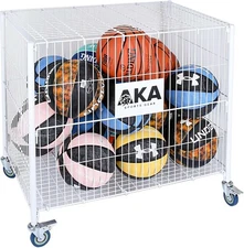 AKA Multi Sports Ball Storage & Basketball, Football, Bat,Tennsi Equipment (Cart