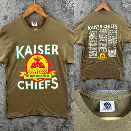 Kaiser Chief Tour T Shirt Medium Off With Their Heads 2009 Dates Gig ...