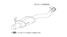 KAKIMOTO RACING EXHAUST KAKIMOTO.R FOR SUBARU LEGACY B4 GF BE5 BS307