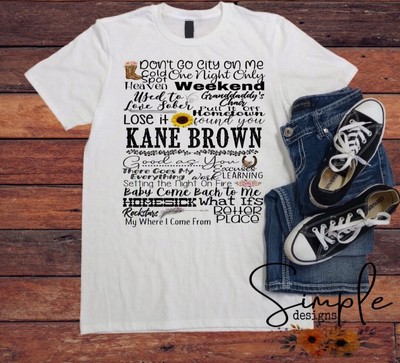 Kane Brown Tees Kids T-shirts, Youth 