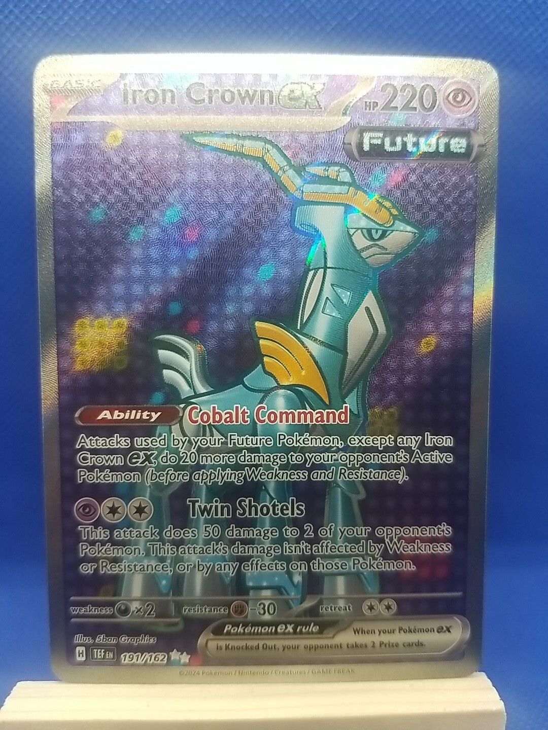 Pokémon TCG Iron Crown ex Scarlet & Violet-Temporal Forces 191/162 Holo Ultra...