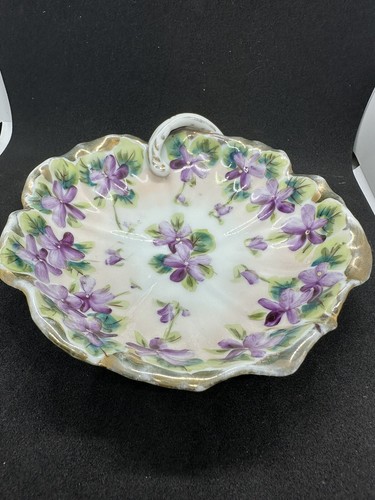 Antique Porcelain Floral Plate Beautiful Hand Painted - Picture 4 of 6