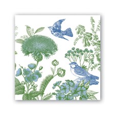 Michel Design Works 20 Triple-Ply Paper Cocktail Napkins Pattern: Cotton Linen