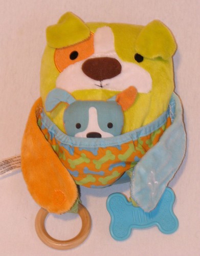 Skip Hop Plush Puppy Dog Hug & Hide Activity Sensory Soft Baby Toy 