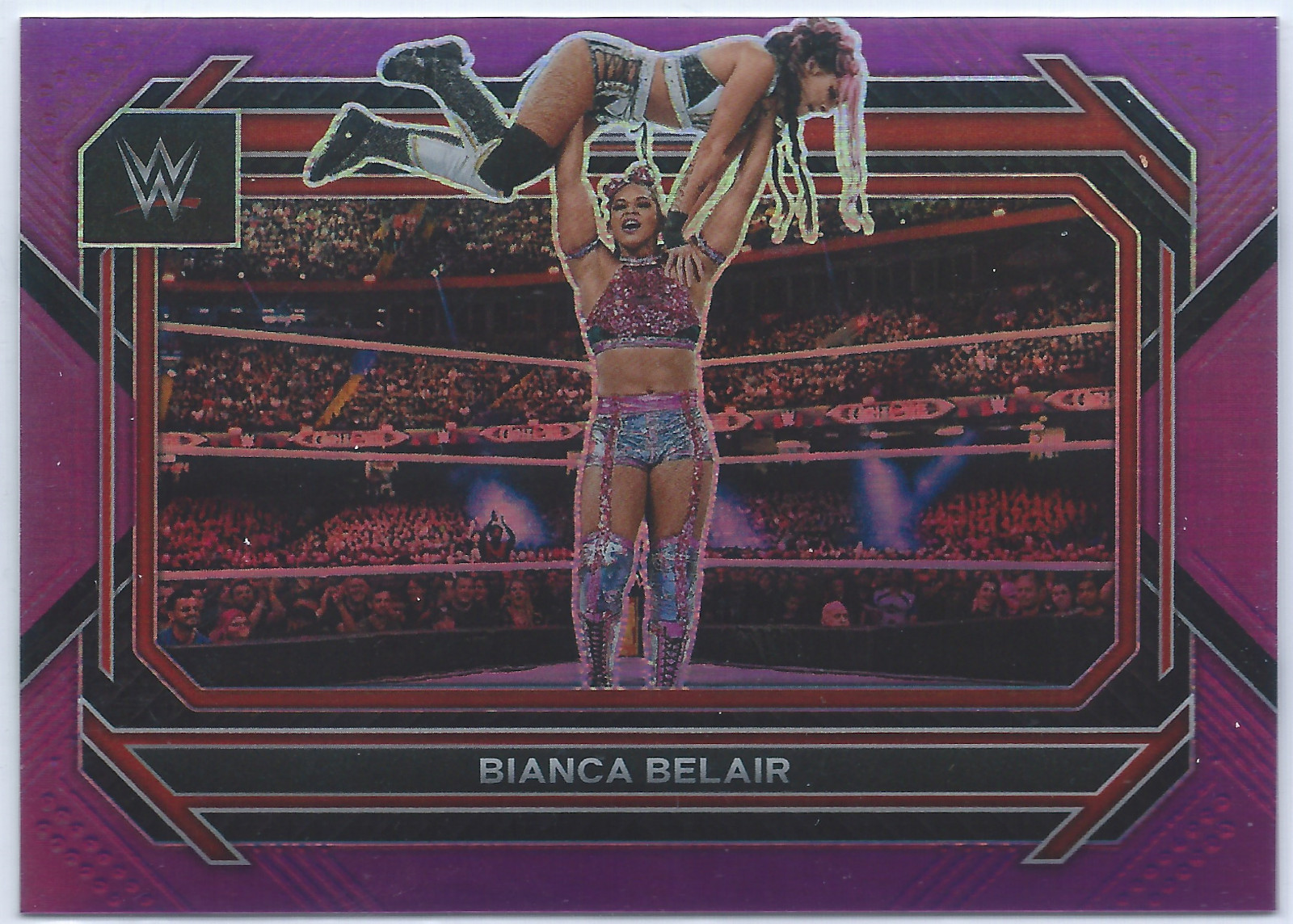 2023 Panini Prizm WWE Prizms Purple #28 Bianca Belair /149
