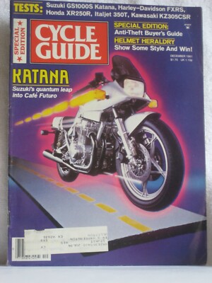 Cycle Guide Magazine - December 1981 | eBay