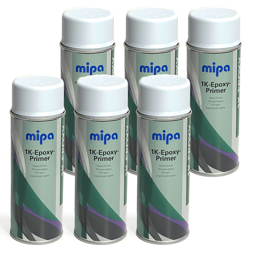 6x MIPA 1K EPOXY PRIMER Spray 400ml Fast Drying Car Paint Aerosol eBay