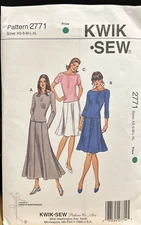 KWIK.SEW pattern 2771 Girls tops and Skirts
