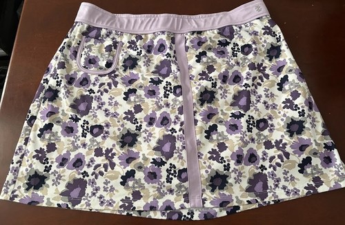NWOT IZOD Golf Skort XL Floral Purple