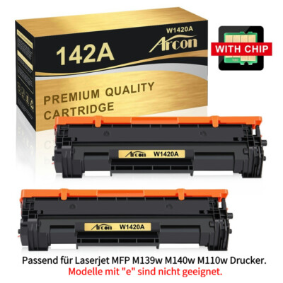 XXL Toner Mit Chip Kompatibel für HP 142A W1420A Laserjet MFP M140w M139w M110w