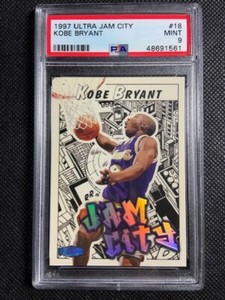 1997-98 Fleer Ultra Jam City Kobe Bryant PSA 9 MINT NBA HOF Lakers Card #18JC