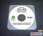 Tektronix TEK 2711 / 2712 SERVICE + OPRS + PROGR HANDBÜCHER CD MIT A3 DIAGRAMMEN