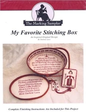 The Marking Samplar MY FAVORITE STITCHING BOX  3 Cross Stitch Patterns Only OOP