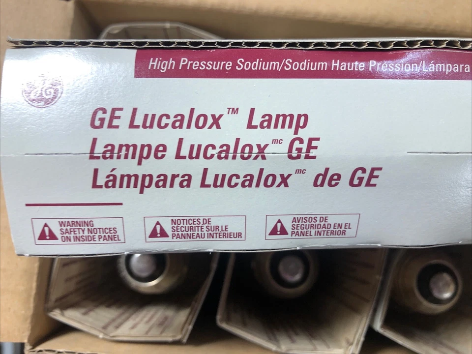 Lote de 6 - GE 13250 LU100/MED Lucalox Bombillas de Sodio de Alta Presión (5890) Foto 2 de 4