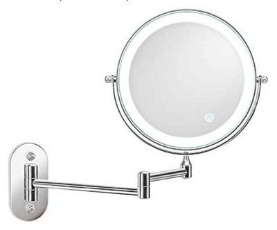 Led Lighted Wall Mounted Vanity Mirror 1x 5x With Smart Touch Switch - Wall Mounted Makeup Mirror Lighted Led Lighted Wall Mounted Vanity Mirror 1x 5x With Smart Touch Switch - Wall Mounted Makeup Mirror Lighted