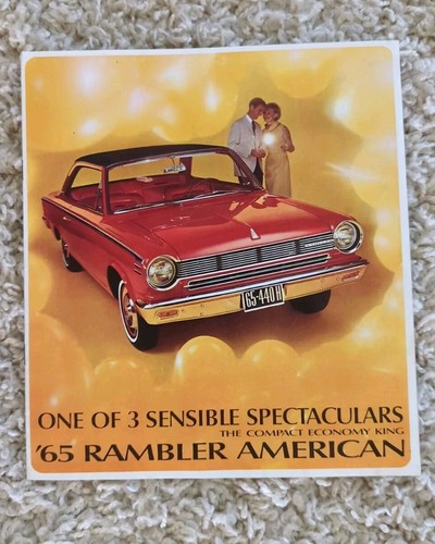 Vintage 1965 American Motors Rambler American Original Sales Brochure AMC 440 