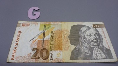 Geldschein * Banknote 20 Tolarejev Tolar * Banka Slovenije 1992  (#G)